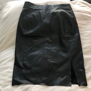 LOFT Faux leather skirt